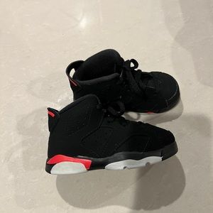 Jordan 6 Retro black/infrared toddler size 7c